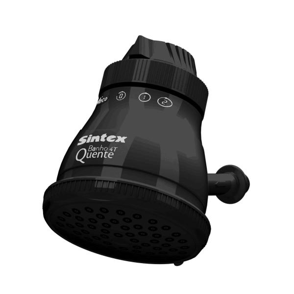 Ducha Banho Quente Black Piano 4T 7.000W x 220V - Sintex Imagem de Ducha Banho Quente Black Piano 4T 7.000W x 220V - Sintex