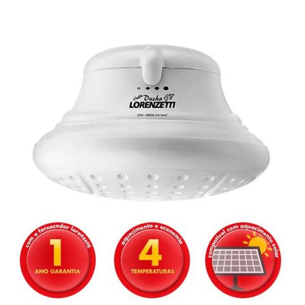 Imagem de Ducha Bella 4 Temperaturas 220V/6800W Branco - Lorenzetti