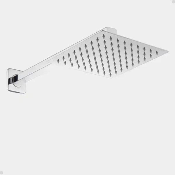 Imagem de DUCHA CHUVEIRO 20x20 SLIM INOX COM BRAÇO 40CM SOLAR GAS