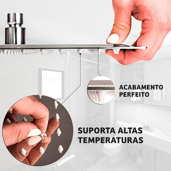 Ducha Chuveiro 30x30 Inox Com Braço 40cm Solar Gás Piscina - Swanton Imagem de Ducha Chuveiro 30x30 Inox Com Braço 40cm Solar Gás Piscina