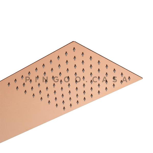 Ducha Chuveiro De Parede Slim Aço Inox 304 Santa Luzia Pingoo.casa - Dourado Rose Imagem de Ducha Chuveiro De Parede Slim Aço Inox 304 Santa Luzia Pingoo.casa - Dourado Rose
