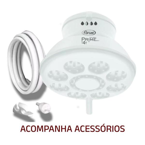 Ducha Chuveiro ForusiPrime 220V 5500W Branco Imagem de Ducha Chuveiro ForusiPrime 220V 5500W Branco