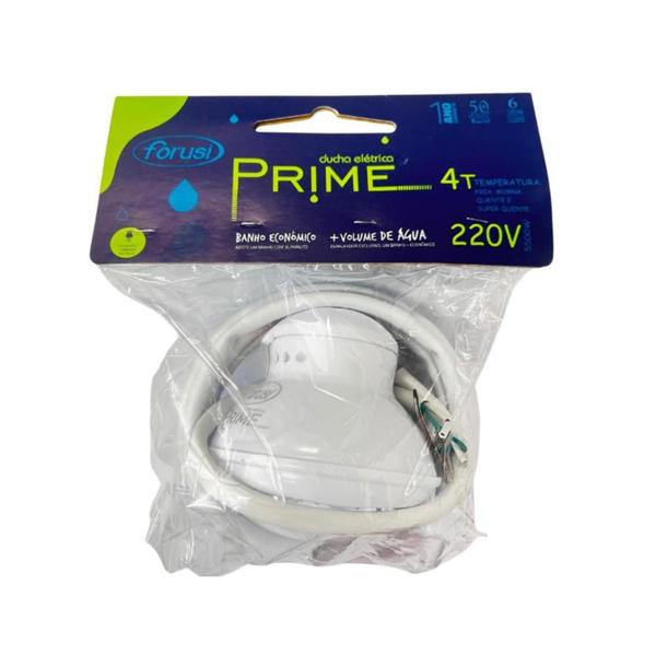 Ducha Chuveiro ForusiPrime 220V 5500W Branco Imagem de Ducha Chuveiro ForusiPrime 220V 5500W Branco