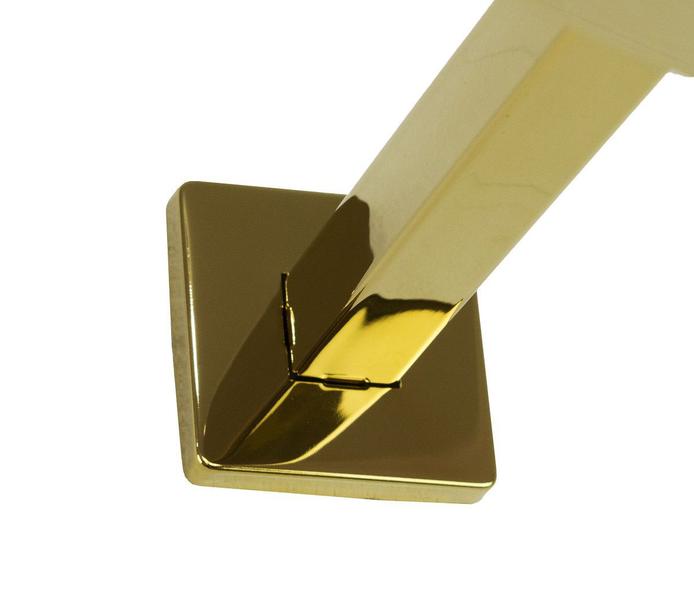 Ducha Chuveiro Golden 25x25 Slim Inox Com Braço 36 Cm - AMG Metais Imagem de Ducha Chuveiro Golden 25x25 Slim Inox Com Braço 36 Cm