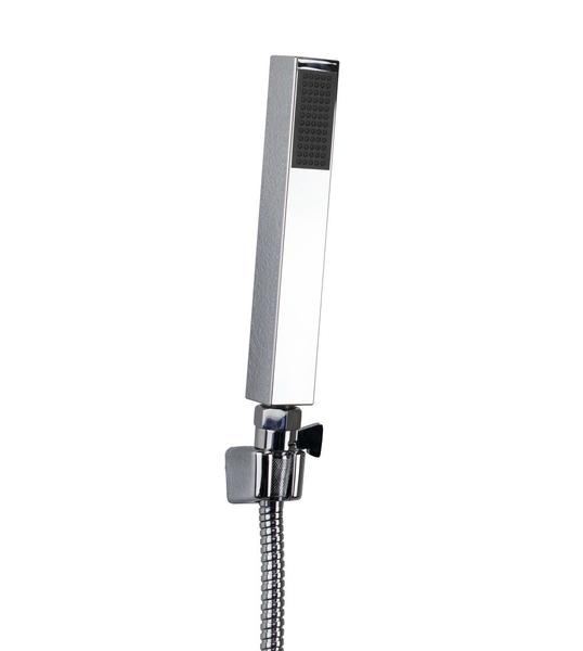 Ducha Chuveiro Inox 25x25 cm com Ducha Manual em ABS c/ Trava - AMG Metais Imagem de Ducha Chuveiro Inox 25x25 cm com Ducha Manual em ABS c/ Trava
