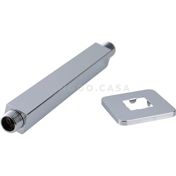 Ducha Chuveiro Quadrado De Teto 20Cm Com Braço Mundaú Pingoo.casa - Prata Imagem de Ducha Chuveiro Quadrado De Teto 20Cm Com Braço Mundaú Pingoo.casa - Prata