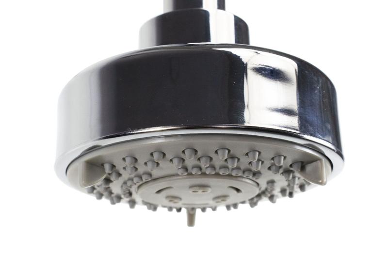 Ducha Chuveiro Redonda ABS Cromada 9,5 cm com 5 Jatos De Parede - AMG Metais Imagem de Ducha Chuveiro Redonda ABS Cromada 9,5 cm com 5 Jatos De Parede