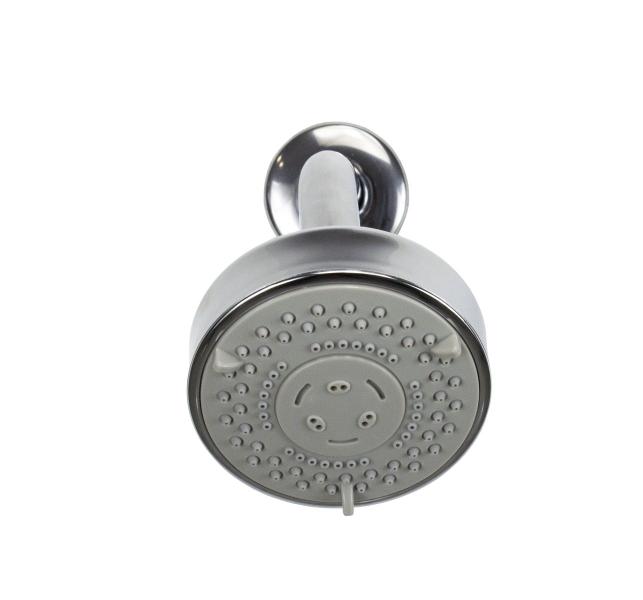 Ducha Chuveiro Redonda ABS Cromada 9,5 cm com 5 Jatos De Parede - AMG Metais Imagem de Ducha Chuveiro Redonda ABS Cromada 9,5 cm com 5 Jatos De Parede