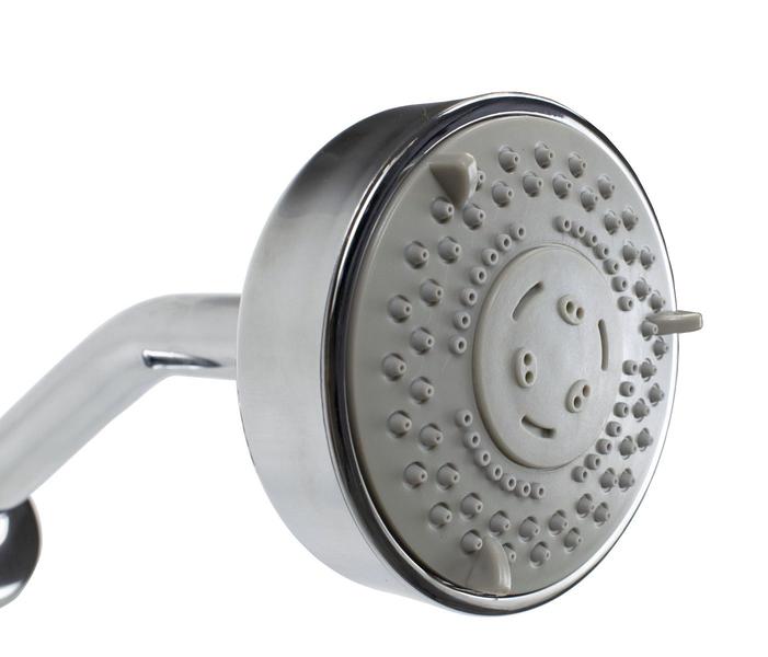 Ducha Chuveiro Redonda ABS Cromada 9,5 cm com 5 Jatos De Parede - AMG Metais Imagem de Ducha Chuveiro Redonda ABS Cromada 9,5 cm com 5 Jatos De Parede