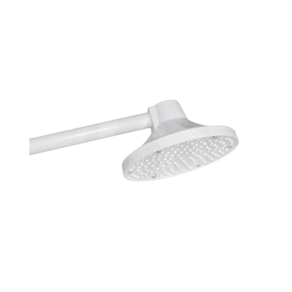 Ducha Chuveiro Redondo Plastico Branco De 6 Polegadas Parede Area de Lazer Piscina Banheiro Social - Lumar Plasticos Imagem de Ducha Chuveiro Redondo Plastico Branco De 6 Polegadas Parede Area de Lazer Piscina Banheiro Social