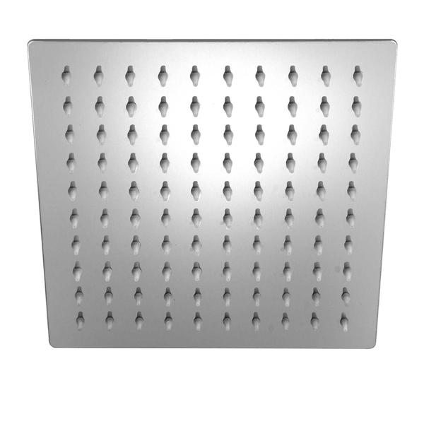 Imagem de Ducha Chuveiro Slim Quadrado Metal 30x30cm Com Braço 38cm