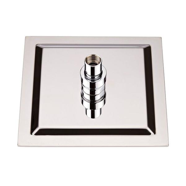 Imagem de Ducha de Inox Quadrada 20x20 cm de Teto Cromada Braço Quadrado PEX