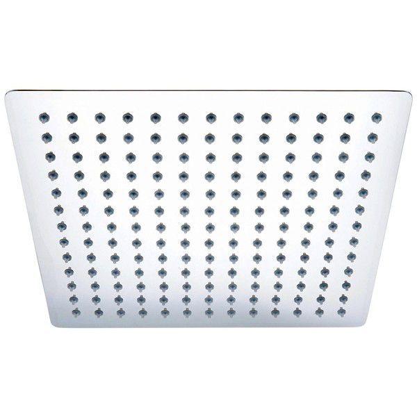 Imagem de Ducha de Inox Quadrada 30x30 cm de Parede Cromada Braço Redondo PEX