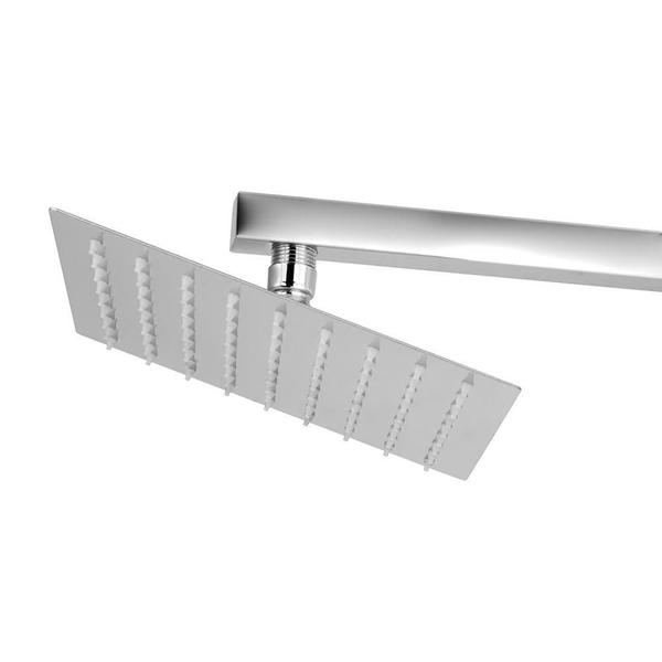 Ducha De Inox Quadrado (20Cmx20Cm) Braço De 39Cm Forusi Imagem de Ducha De Inox Quadrado (20Cmx20Cm) Braço De 39Cm Forusi