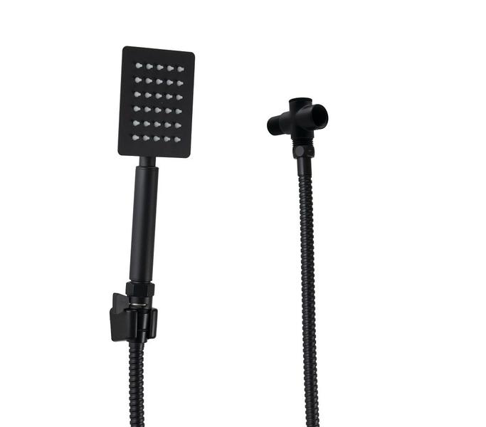 Ducha de Mão Inox Preto Fosco com Mangueira 180 cm e Desviador - AMG Metais Imagem de Ducha de Mão Inox Preto Fosco com Mangueira 180 cm e Desviador