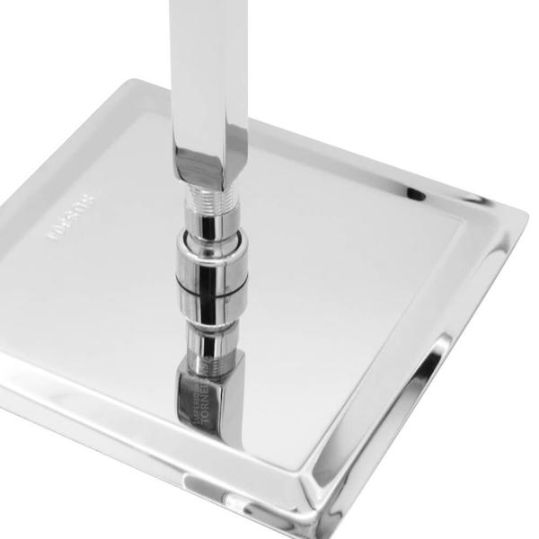 Ducha De Teto 30x30cm Cromada Quadrada Inox A Gás Solar - MQC Imagem de Ducha De Teto 30x30cm Cromada Quadrada Inox A Gás Solar
