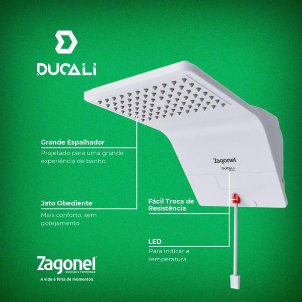 Imagem de Ducha Ducali Eletrônica 220V - Zagonel