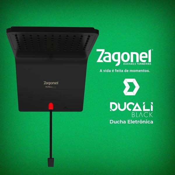 Imagem de Ducha ducali eletronica 5500w 127v black cx.pr