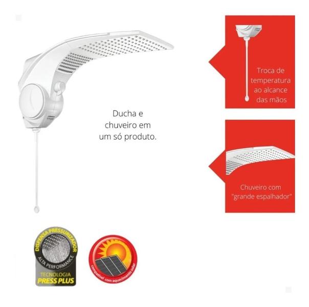 Imagem de Ducha Duo Shower Quadra Eletrônica 127V Ou 220V Lorenzetti