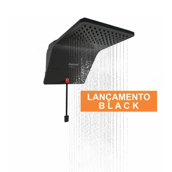 Imagem de Ducha eletrônica Ducali Black Zagonel 220V 7500W