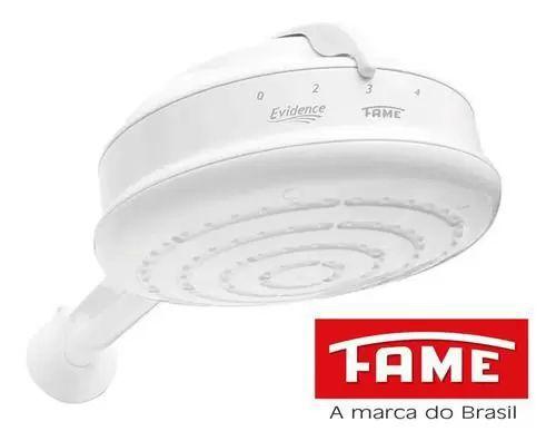 Imagem de Ducha Fame Evidence Chuveiro 4t Com Cano 220v 6800w Elétrico