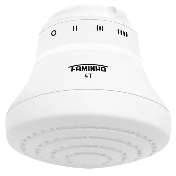 Imagem de Ducha Faminho 4 Temperaturas com Cano de 30cm Branco 127 Volts 5400 Watts - 3858 - FAME