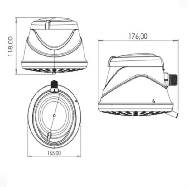 Imagem de Ducha fluir 4 temperatura 5500w 127v branco zagonel