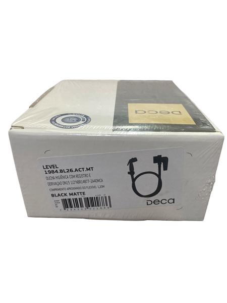 Imagem de Ducha Hig Reg/Deriv Level Deca Black Matte 1984.BL26.ACT.MT