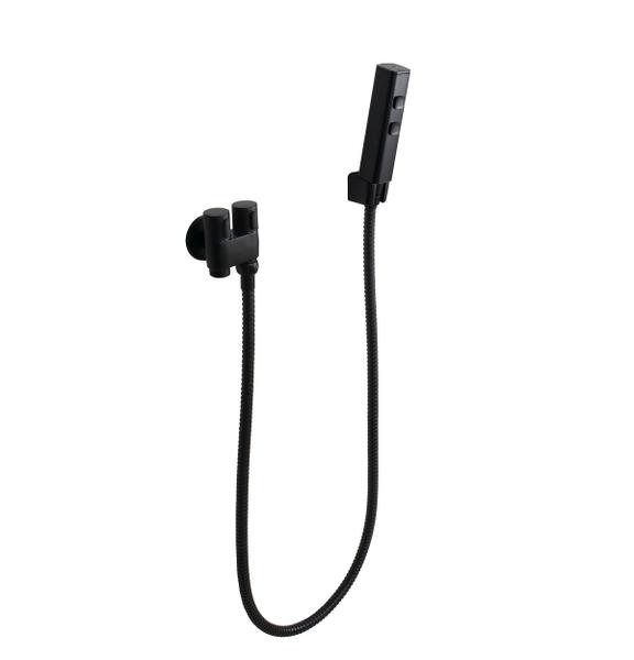 Ducha Higiênica 2 Jatos Preto Fosco ABS com Registro com Derivação - AMG Metais Imagem de Ducha Higiênica 2 Jatos Preto Fosco ABS com Registro com Derivação
