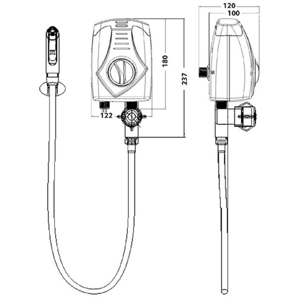 Imagem de Ducha Higiênica 3 Temperaturas 4000 Watts - 7560030/371585 - LORENZETTI