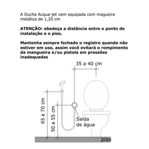 Imagem de Ducha Higiênica Acqua Jet 2195 modelo ZETA CROMADO FABRIMAR 