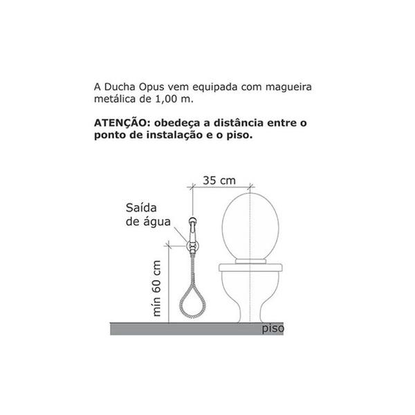 Imagem de Ducha Higiênica Acqua Jet Opus Fechamento Automático sem Registro 2195 Fabrimar - Tigre Metais