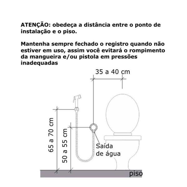 Imagem de Ducha Higiênica AcquaJet Exacta 2195 Fabrimar - Tigre Metais