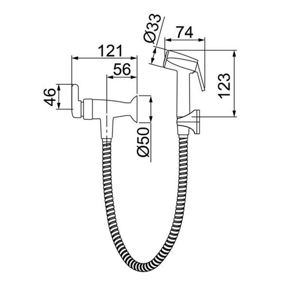 Ducha Higiênica Bric Com Flexível 1,2m 1984 F31 Lorenzetti - Branco Imagem de Ducha Higiênica Bric Com Flexível 1,2m 1984 F31 Lorenzetti - Branco