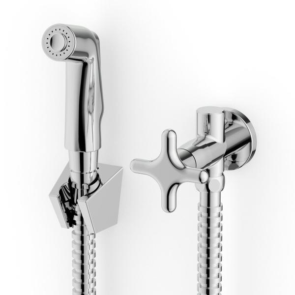 Ducha Higiênica com Derivação Cross Cromado - Celite Imagem de Ducha Higiênica com Derivação Cross Cromado