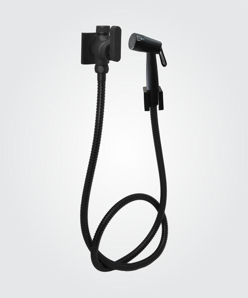 Ducha Higiênica com Derivação Dom Color Preto Fosco - Perflex Imagem de Ducha Higiênica com Derivação Dom Color Preto Fosco - Perflex