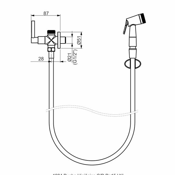 Ducha Higiênica Com Derivação - Útil - Perflex Imagem de Ducha Higiênica Com Derivação - Útil
