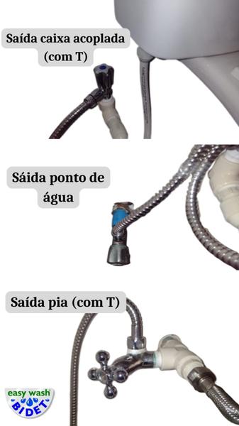 Imagem de Ducha Higiênica COMANDO ESQUERDO Bidê Toalet Ultra Premium Ducha Vaso Sanitário / Easy Wash Bidet