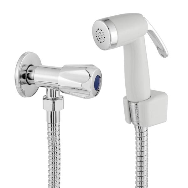 Ducha Higiênica completa com chuveirinho BRANCO 1/4 volta Cor:Branco - Lada Brasil Imagem de Ducha Higiênica completa com chuveirinho BRANCO 1/4 volta Cor:Branco