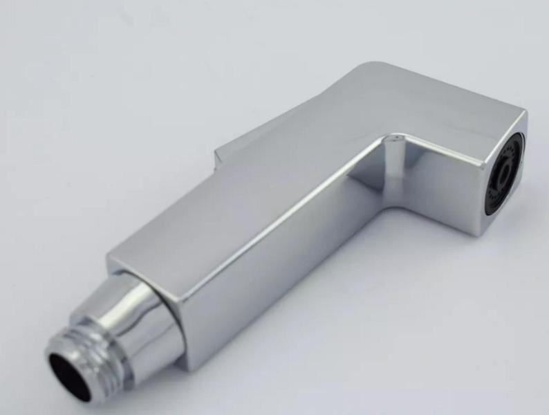 Imagem de Ducha Higiênica Completa Registro Metal Duplo + Engate Flexível Inox 1,20 Metros + Gatilho Quadrado