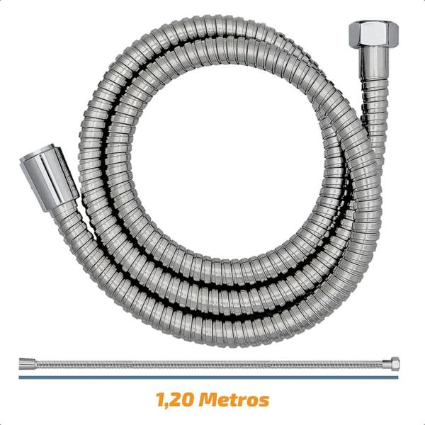 Imagem de Ducha Higiênica Cromada Abs Acionamento 1/4 De Volta