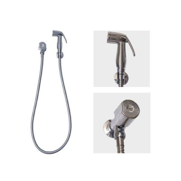 Ducha Higiênica Cromada C40 Acionamento 1/4 de Volta Cinza - Civitt Imagem de Ducha Higiênica Cromada C40 Acionamento 1/4 de Volta Cinza
