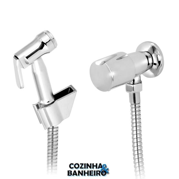 Ducha Higiênica Gatilho Bella Luna Metal Luxo - Forusi Imagem de Ducha Higiênica Gatilho Bella Luna Metal Luxo