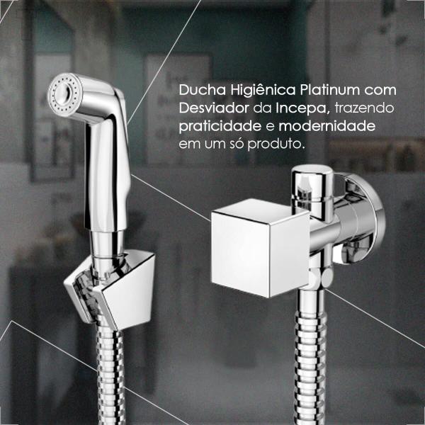 Imagem de Ducha higienica incepa platinum com derivaçao cromada b5003idcrb