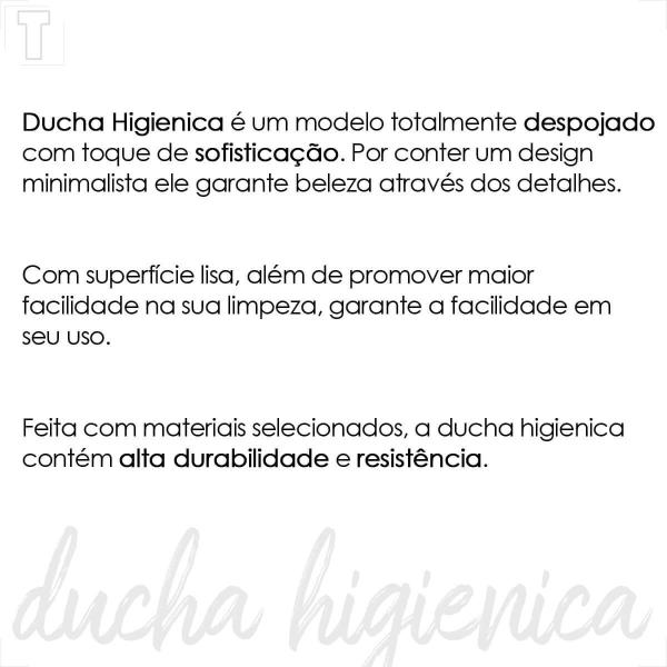 Imagem de Ducha higienica kimetais 1050 c01 c/registro 1/4 volta alfa