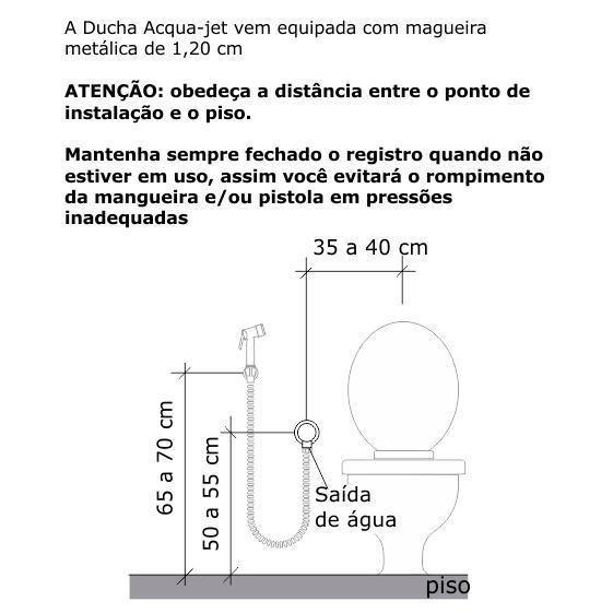 Imagem de Ducha Higiênica Para Banheiro Loft Cromada Fabrimar