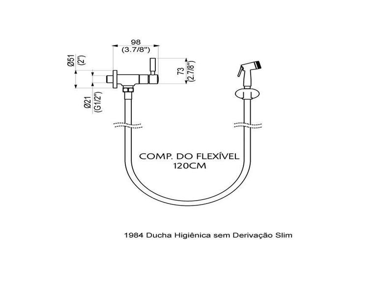 Imagem de Ducha Higiênica Perflex 1984 C36 Slim