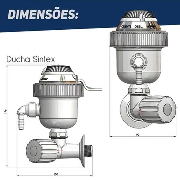 Ducha Higiênica Pet Shop Barbearia Cabeleireiro 220v 7000w - Sintex Imagem de Ducha Higiênica Pet Shop Barbearia Cabeleireiro 220v 7000w