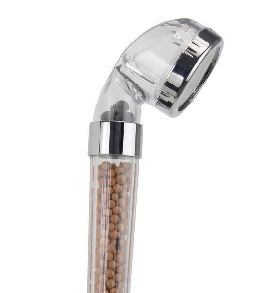 Ducha Inox 30 cm c/ Chuveirinho de Mão ABS com Esferas Ionizantes - AMG Metais Imagem de Ducha Inox 30 cm c/ Chuveirinho de Mão ABS com Esferas Ionizantes