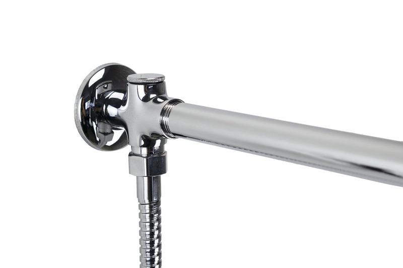 Ducha Inox 304 20 cm com Desviador e Ducha Manual em Metal - AMG Metais Imagem de Ducha Inox 304 20 cm com Desviador e Ducha Manual em Metal